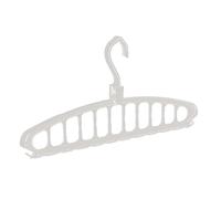 Space Saver Clothes Hangers, Multi-Hole Closet Organizer, Heavy Duty, 11-Slot Foldable Hanger Set, Wardrobe Storage for Apartment, Dorm, Home, 40cm Black White Blue Red