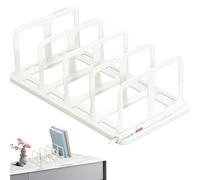 Space-Saving Book Organizer, Sturdy Desk Book Stand, File Organizer for Office Desk, Adjustable Desktop File Rack, Secure Display Stand for Books, Detachable Desk File Holder, Book Holder Stand
