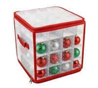 Space-Saving Design: The ornament organizer storage box features a foldable structure that minimizes space usage when not in use, making it ideal for storing seasonal decorations or collectibles in co
