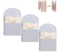 Space Saving Hanging Garment Bag with Self Compression Zipper, Dust Cover Clothes Bags for Down Coat, Winter Coat Storage(Grey,3*M)