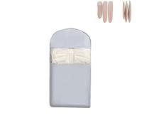 Space Saving Hanging Garment Bag with Self Compression Zipper, Dust Cover Clothes Bags for Down Coat, Winter Coat Storage(Grey,L)