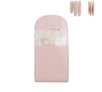 Space Saving Hanging Garment Bag with Self Compression Zipper, Dust Cover Clothes Bags for Down Coat, Winter Coat Storage(Pink,XL)