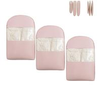 Space Saving Hanging Garment Bag with Self Compression Zipper, Dust Cover Clothes Bags for Down Coat, Winter Coat Storage(Pink,3*M)
