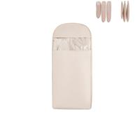 Space Saving Hanging Garment Bag with Self Compression Zipper, Dust Cover Clothes Bags for Down Coat, Winter Coat Storage(Beige,XL)