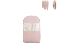 Space Saving Hanging Garment Bag with Self Compression Zipper, Dust Cover Clothes Bags for Down Coat, Winter Coat Storage(Pink,M)