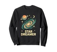 Space Star Dreamer Astronomer Vintage Hombres Sudadera