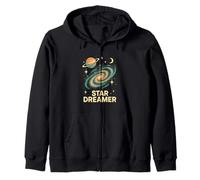 Space Star Dreamer Astronomer Vintage Hombres Sudadera con Capucha