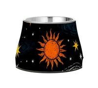 Space Star Nebula - Cuencos de comida elevados para mascotas con soporte, de acero inoxidable, para perros, gatos, conejos, pájaros, bigotes, comederos para perros