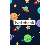 Space Theme Notebook: Cute Planets, Stars, Rockets & Galaxy Cartoons: A fun and colorful space-themed notebook for kids, students, and daily writing.