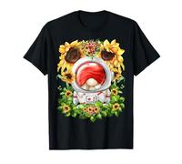 Space Themed GNOME For Sunflower Mom Funny Astronomy Teacher Camiseta