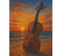 Space Time | Blank Music Notebook - For Kids and Adults | 10 Staves Per Page | 8.5"x11" | 125 Pages | Double Sided: For Creativity, learning and ... a Japanese Garden Cover: Acrylic Violin Cover