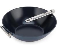 Joseph Joseph Space Wok 32cm con Tapa, Mango Plegable, Ahorro de Espacio, Inducción y Horno, Revestimiento Cerámico
