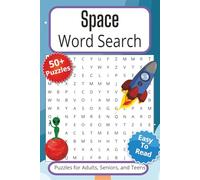 Space Word Search Puzzle Book: Word Searches with Easy to Read Print about Space , Aliens , Exploration and More [ 6x9 inches, 110 Pages ] 50+ Puzzle… Gift for Vacations, Holidays, and Free Times