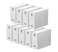 SpaceAid - Organizador de s banas plegable con ventana para armario de ropa blanca (9 unidades), color blanco