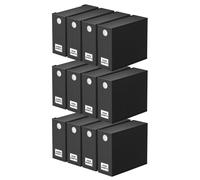 SpaceAid - Paquete de 12 organizadores de sαbanas y almacenamiento, organizador de sαbanas plegable para armario de lino, carpeta con ventana XL