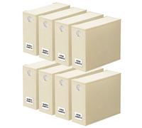 SpaceAid Paquete de 8 organizadores de sábanas y almacenamiento, organizador de sábanas plegable para armario de lino, juego de sábanas con ventana XL (tamaño Queen y King), contenedor de ropa de cama