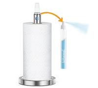 SpaceAid Soporte 2 en 1 para Toallas de Papel con Botella de Aerosol, Soporte para Toallas de Papel de encimera con pulverizador en el Centro Interior, Rodillo de Toallas de Papel Debajo del gabinete