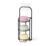 SpaceAid Soporte de Barra de champú de 3 Niveles para Ducha, Soporte de Barra de jabón autodrenante para Pared de baño y Fregadero de Cocina, Estante para Platos de Barra de champú, Soporte de jabón