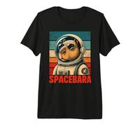 Spacebara Capibara Astronauta Espacio Retro Vintage Guay Camiseta Premium