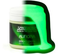 SpaceBeams Pintura Aurora que Brilla en la Oscuridad (50 ml) Brillo verde brillante, No es Tóxico, Composición a Base de Agua