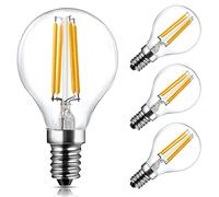 Spacelumen Bombillas LED E14 regulable 4W G45 de rosca pequeña 4 unidades | AC220-240V G45 Vintage Edison LED, 4 W, 40 W, equivalente a 2700 K, color blanco cálido