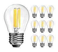 Spacelumen Bombillas regulables E27 de 4W, equivalente a 40W, casquillo G45, blanco cálido 2700K, bombillas LED para ventiladores de techo, lámparas de tocador y lámparas colgantes, paquete de 10