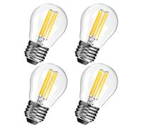 Spacelumen Bombillas regulables E27 de 6W, equivalente a 60W, casquillo G45, blanco cálido 2700K, bombillas LED para ventiladores de techo, lámparas de tocador y lámparas colgantes, paquete de 4