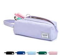 SPACEMATE Estuche para lápices, material escolar para niñas y niños, estuche de lona resistente para bolígrafos estéticos, bolsa de papelería simple de gran capacidad con cremallera para mujeres