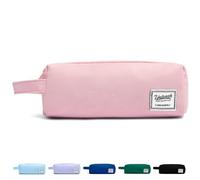 SPACEMATE Estuche para lápices, material escolar para niñas y niños, estuche de lona resistente para bolígrafos estéticos, bolsa de papelería simple de gran capacidad con cremallera para mujeres