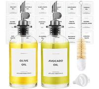 Spaceneat Botella Dispensadora de Aceite, Aceitera Cristal, Dispensador de Aceite, Aceitera Antigoteo, Aceitera y Vinagrera, Aceiteras para Cocina, Dosificador Aceite, Oil Dispenser Bottle, Plateado