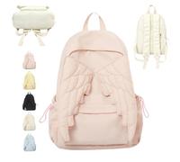 Spacious Angel Wings Backpack for Women,Nylon Daypack,School Rucksack，Pink