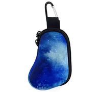 Spacmirrors Funda de neopreno para inhaladores, bolsa de viaje portátil y protectora para inhaladores en forma de L, azul celeste, 5" X 3", Bolsillo para el paquete
