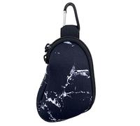 Spacmirrors - Funda de neopreno para inhaladores, portátil, protectora, para inhaladores en forma de L, Mármol negro, 5" X 3", Bolsillo para el paquete