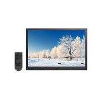 Spacmirrors Marco de Fotos Digital Electrónico 13 Pulgadas Aleación de Aluminio HD Digital Negro/Oro/Plata/Oro Rosa Álbum Electrónico Máquina de Publicidad Ultrafina de Borde Estrecho Foto/Músi