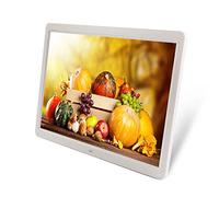 Spacmirrors Marco de Fotos Digital Marco de Fotos de 14,1 Pulgadas Álbum Digital electrónico HD Soporte 1280 * 800P Soporte de Calendario Soporte de Reloj Despertador Máquina de Interruptor autom