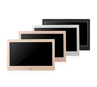 Spacmirrors Marco de Fotos Digital Marco de Fotos Digital, Marco de Fotos electrónico multifunción HDMI HD de 10 Pulgadas, Regalo para Familiares y Amigos (Oro Rosa)