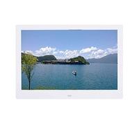 Spacmirrors Marco de Fotos Digital Marco de Fotos electrónico de 10 Pulgadas Caja de Metal Reproductor de Publicidad de Video Álbum electrónico Blanco Negro Oro Rosa Marco de Fotos electrónico Ma