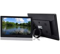 Spacmirrors Marcos de Fotos Digitales Marco de Fotos Digital de 10,1 Pulgadas, Pantalla IPS HD 1024x600 con Sensor Calendario Alarma Temporizador de Encendido/Apagado automático con Control Remoto,