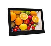 Spacmirrors Marcos de Fotos Digitales Marco de Fotos electrónico de 10 Pulgadas, Puede Reproducir imágenes con función de Calendario de Reloj, música y películas Que se reproducen automáticamen