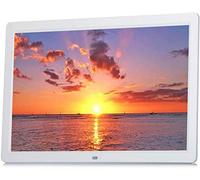 Spacmirrors Marcos de Fotos Digitales Pantalla LED HD de 15 Pulgadas Álbum electrónico Máquina de Publicidad Estante de exhibición Música Reproducción de Video Reloj Calendario Transmisión Mix