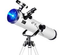 Spacmirrors Telescopio de 4.528 in para niños y Adultos Telescopios portátiles refractores astronómicos, telescopio para niños, telescopios para Adultos Astronomía, Regalo de astronomía