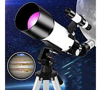 Spacmirrors Telescopio de Viaje para niños Principiantes con trípode Ocular, telescopio Refractor con Bolsa de Transporte para niños Principiantes, para Interior/Exterior