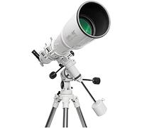 Spacmirrors Telescopio Refractor para Adultos Telescopio Refractor astronómico de 1000x102 mm con trípode Ajustable Adaptador para teléfono Inteligente Buscador Refractores de Alcance