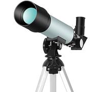 Spacmirrors Telescopio Refractor para Principiantes Apertura de 50 mm Longitud Focal de 360 mm Telescopios astronómicos Ajustables con Adaptador para teléfono Inteligente Refractores Imágenes