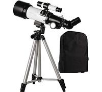 Spacmirrors Telescopio Refractor Profesional, Calibre 50-100 mm, telescopio de Viaje portátil, telescopios para Principiantes en astronomía, telescopio para niños con trípode y Mochila Adecuada para