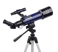 Spacmirrors Telescopios para Adultos, Apertura de 70 mm, Montaje AZ de 400 mm, telescopio para niños Principiantes, telescopio Refractor de astronomía telescopio portátil con trípode, Adaptador de