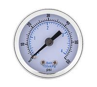 Spacnana 0 a 60psi 0 a 4Bar 1/8npt 40 Mm Manómetro Manómetro Instrumento de Marcado Barra de Doble Escala/PSI Medición para Aceite de Aire de Agua