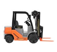 Spacnana 1:10 Escala de Niños Milvas para Niños, Modelo de Carretilla Elevadora de Inercia de Plástico ABS con de Estante Ajustable y Volante, con Caja de Paletas