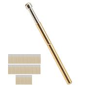 Spacnana 100 Pines de Sonda, Agujas de Prueba Electrónicas de Latón para Pruebas de PCB, Pin Pogo Quemado de 2 Mm con Longitud de 33,35 Mm para Aplicaciones de Placas de Circuito