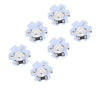 Spacnana 25 uds. Chips LED Base de Aluminio Cuentas de Lámpara LED 5V 1W 200LM Baja Potencia para Linternas Accesorios de Iluminación DIY Focos y Faros (BLUE)
